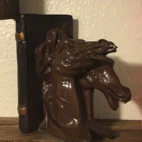 Vintage bookend, single. Two horses - Picture 2 of 2